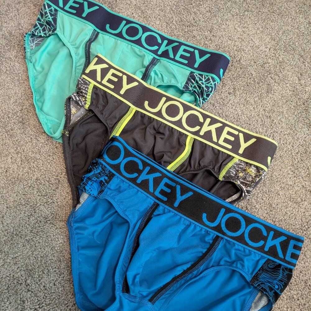 Jockey Mens Microfiber Stretch Sport Hip Brief Low Rise Bikini